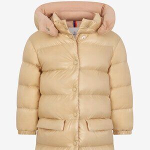 MONCLER Baby Girls Suna Long Parka - Cream